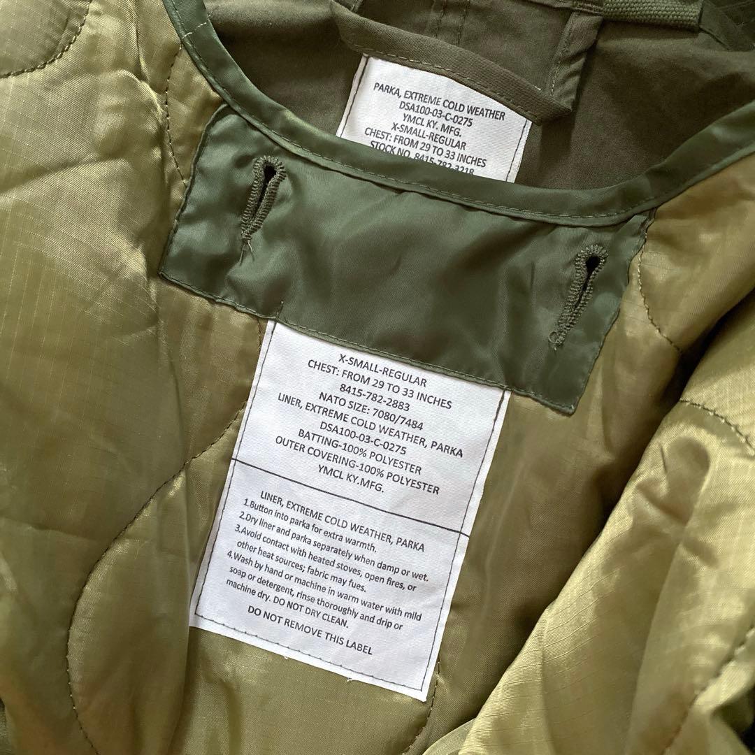 美品 YMCLKY 米軍 M-65 フィッシュテールパーカー フルセット XS