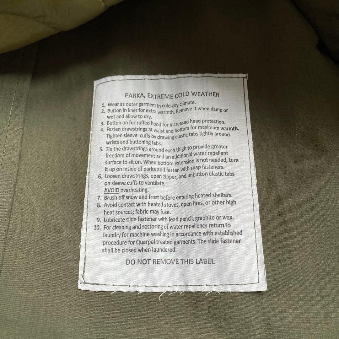 美品 YMCLKY 米軍 M-65 フィッシュテールパーカー フルセット XS