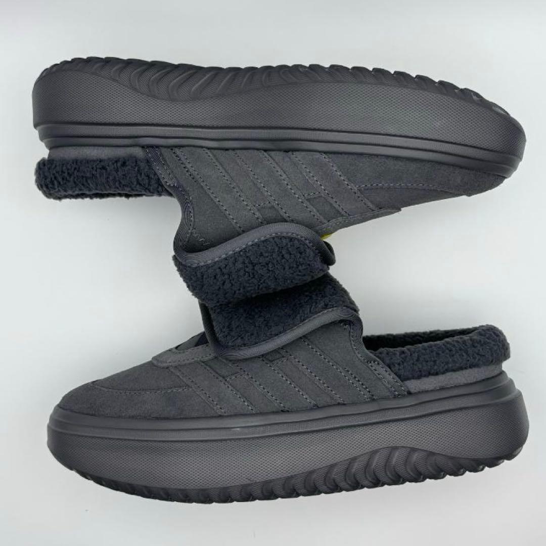 【韓国限定】adidas グランドコートミュール　グレー　スリッポン　24.0