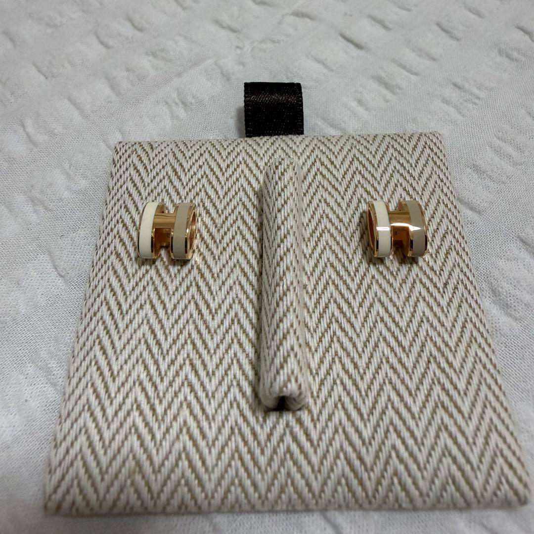 ‼️お値下げ‼️購入証明書付‼️HERMES ミニポップH ネックレス、ピアスセット