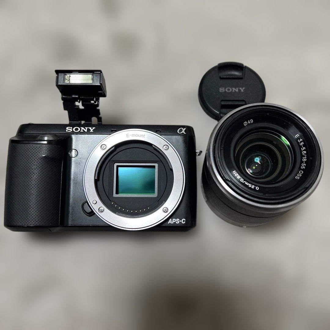 ☆美品☆ SONY α NEX-F3黒 レンズ　ジャンク品です