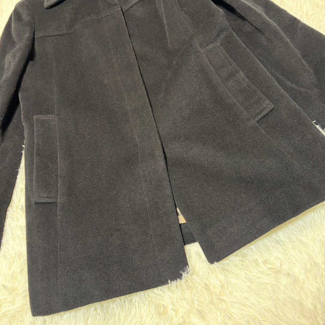 む*。様 極美品✨ BURBERRY ノバチェック ステンカラーコート アンゴラ
