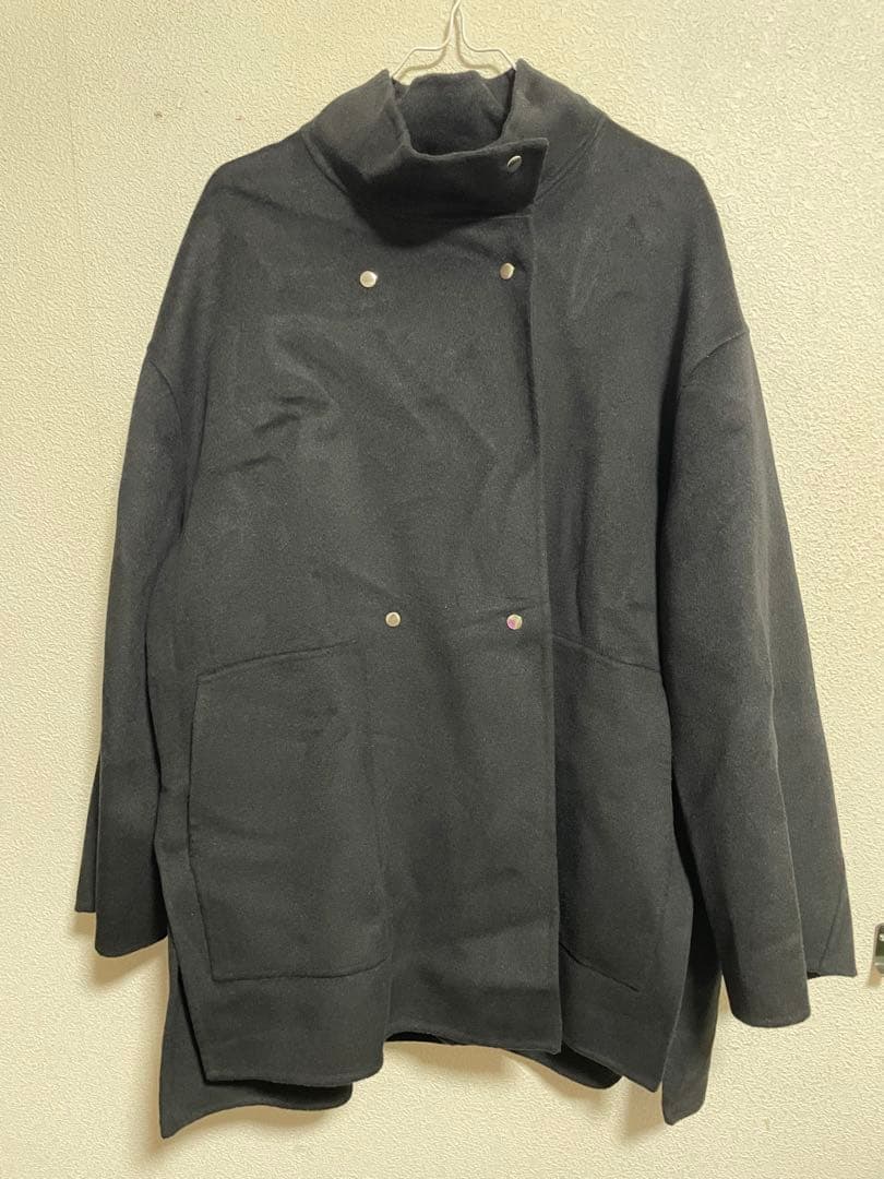 ADAM ET ROPE' スタンドカラーハーフリバーコート