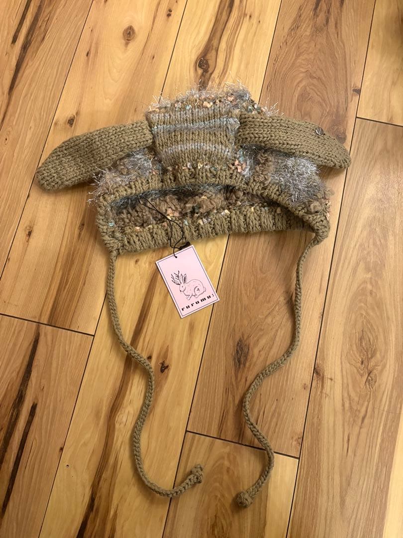 rurumu⭐︎usa-mimi knit cap/うさ耳ニット帽