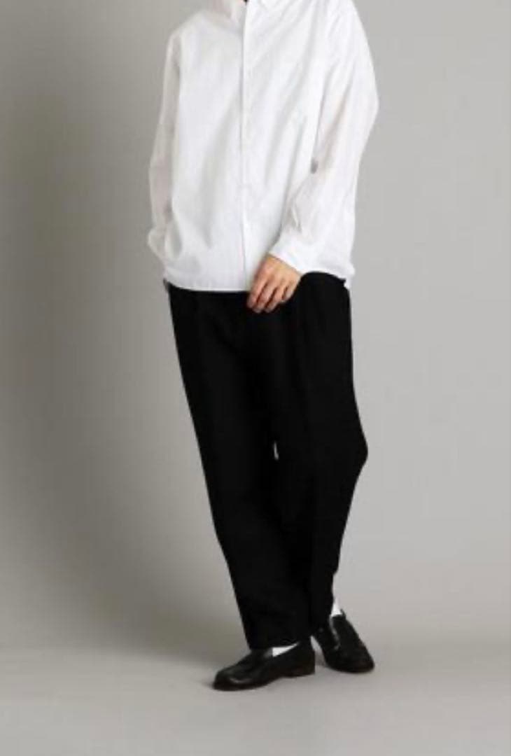 Steven Alan SHET TWEED 2PLEATED SLACKS 黒