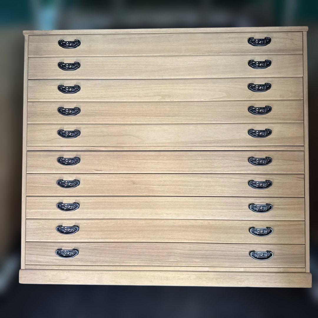 マーゼルン　桐箪笥 桐たんす 10段 和服 着物 衣裳箱 アンティーク