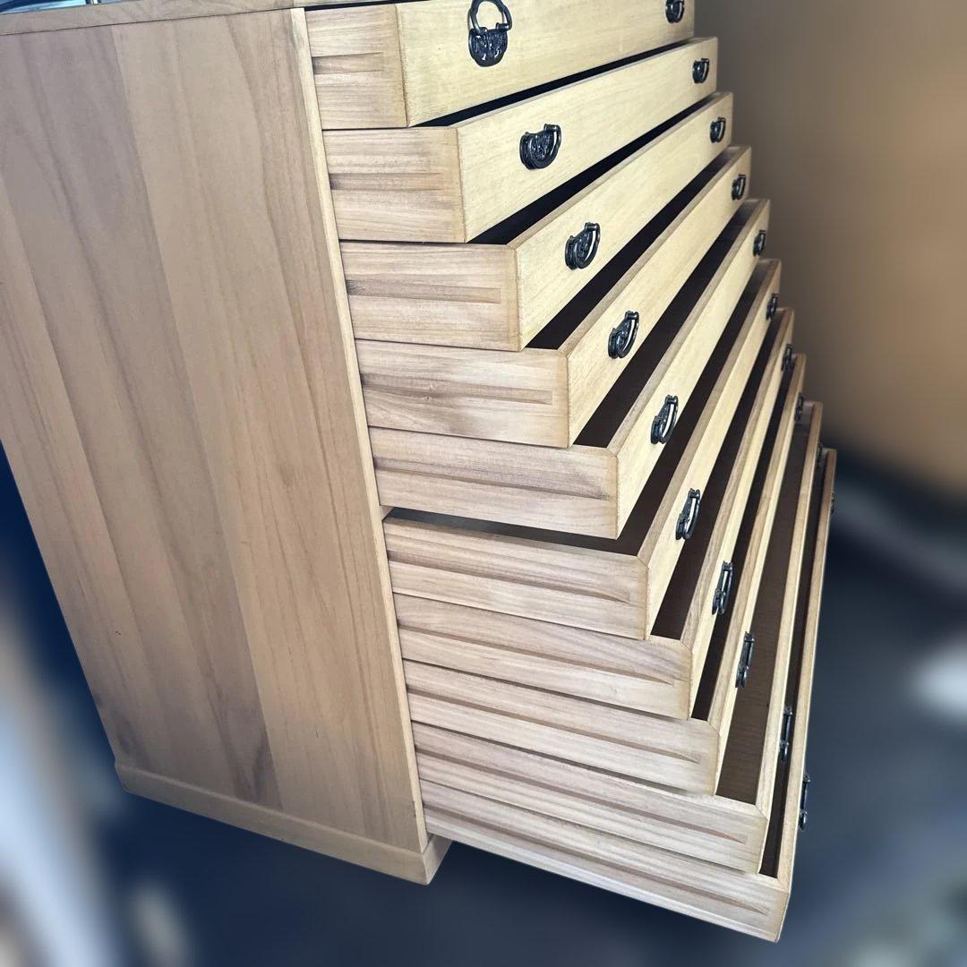 マーゼルン　桐箪笥 桐たんす 10段 和服 着物 衣裳箱 アンティーク