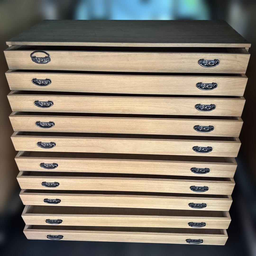 マーゼルン　桐箪笥 桐たんす 10段 和服 着物 衣裳箱 アンティーク