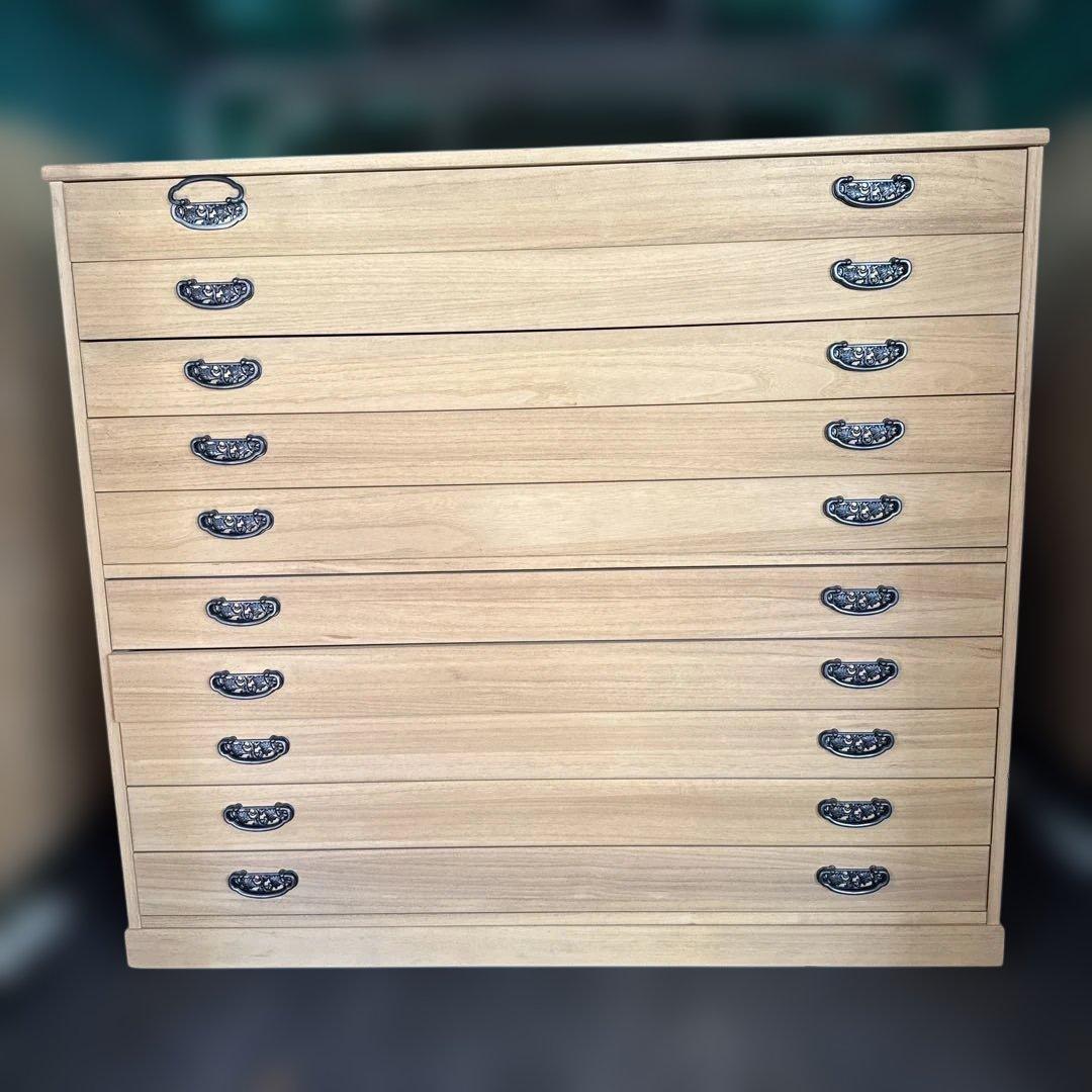 マーゼルン　桐箪笥 桐たんす 10段 和服 着物 衣裳箱 アンティーク