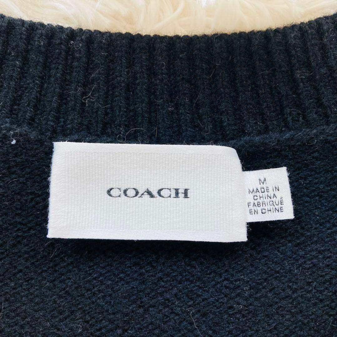 【美品】COACH コーチオーバーサイズド カーディガン アルパカ使用 Mサイズ