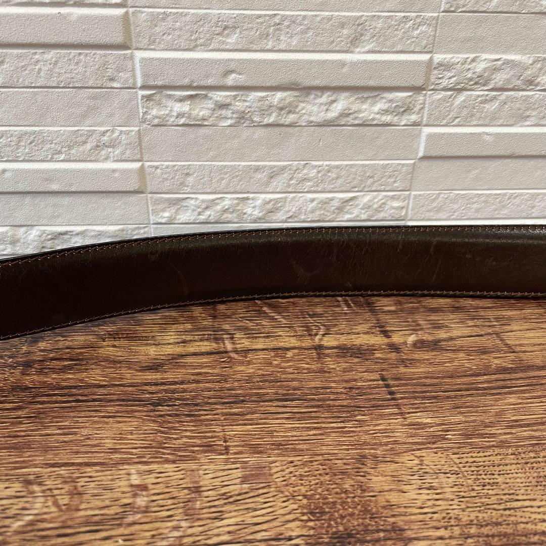 セリーヌ トリオンフ バックル ゴールド金具 レザー ベルト ブラック