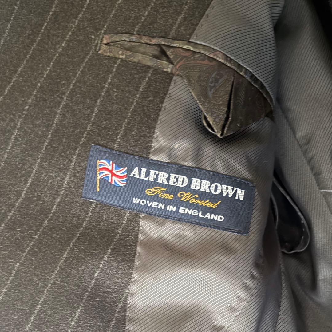 スーツセレクト　グレー ストライプジャケット 二つボタン