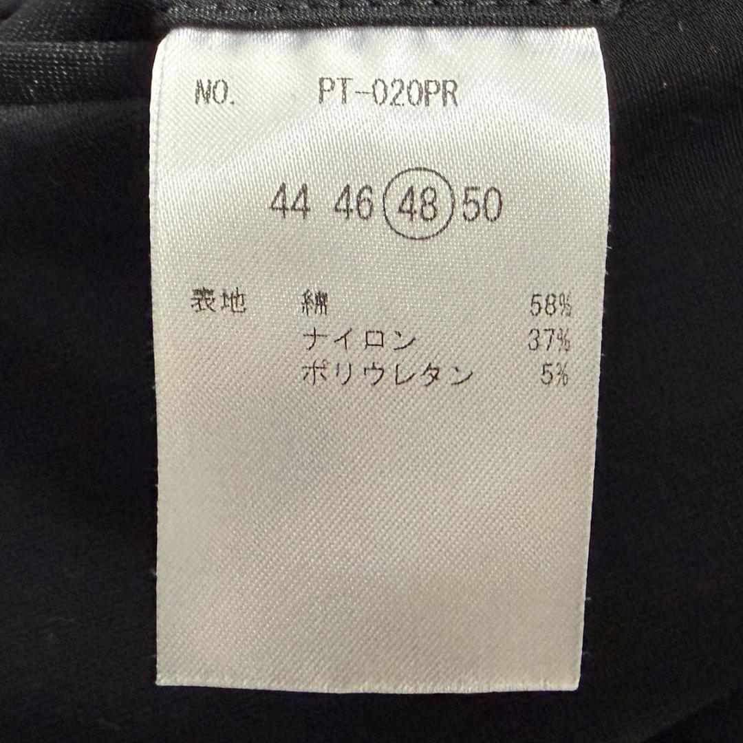 J3048 新品 モーヴ スリムテーパードトラベルスラックス ネイビー 48