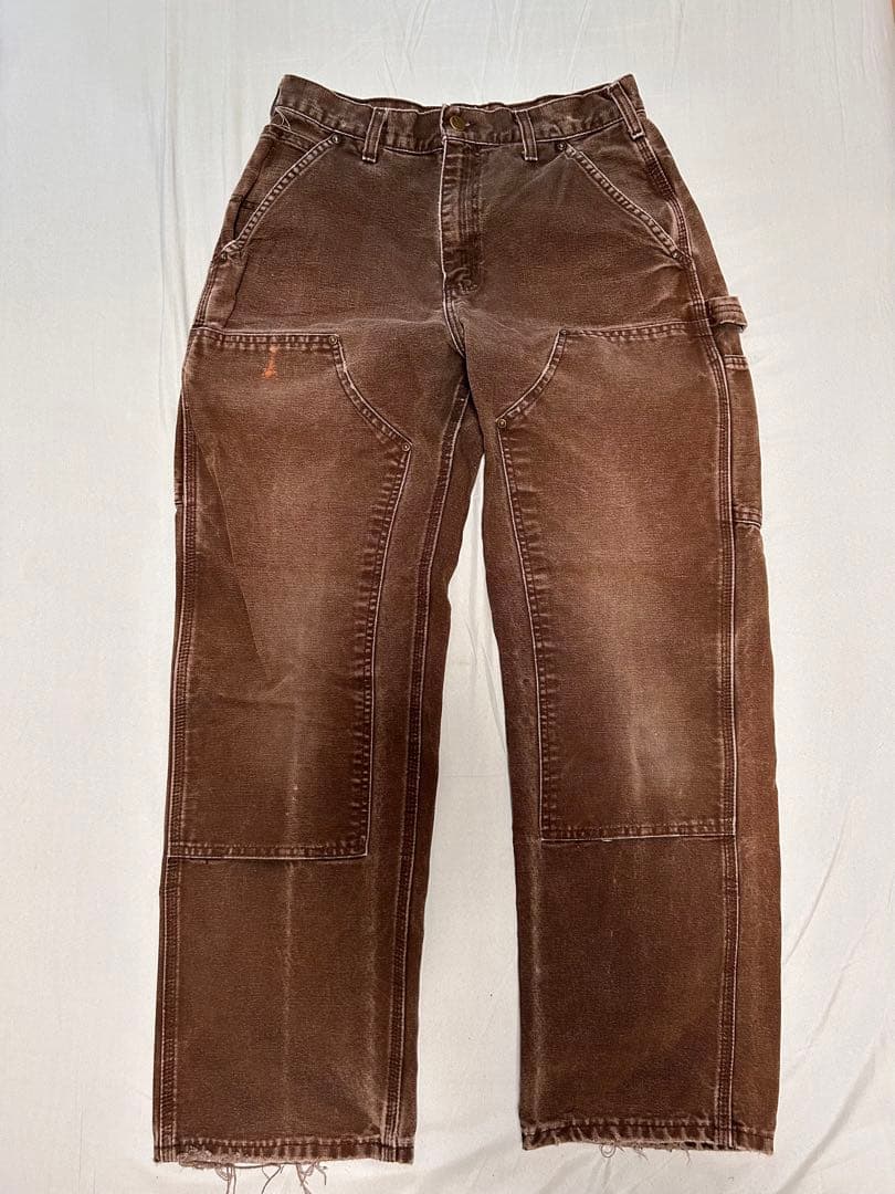 スーパーフェード carhartt ダブルニーペインターパンツ ボロ 30×30