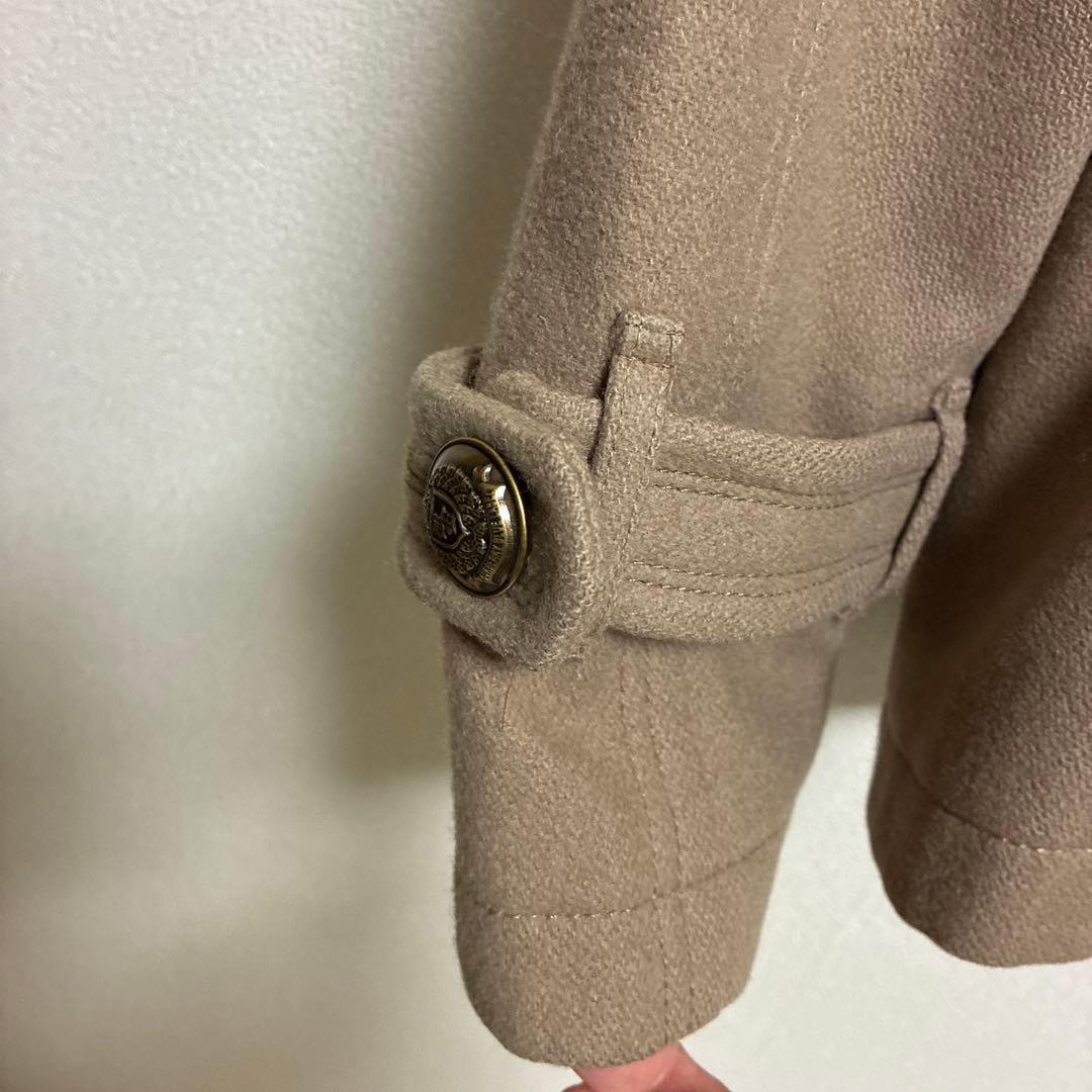 【美品✨金ボタン】バーバリーブルーレーベル　 Pコート ダブル ノバチェック38