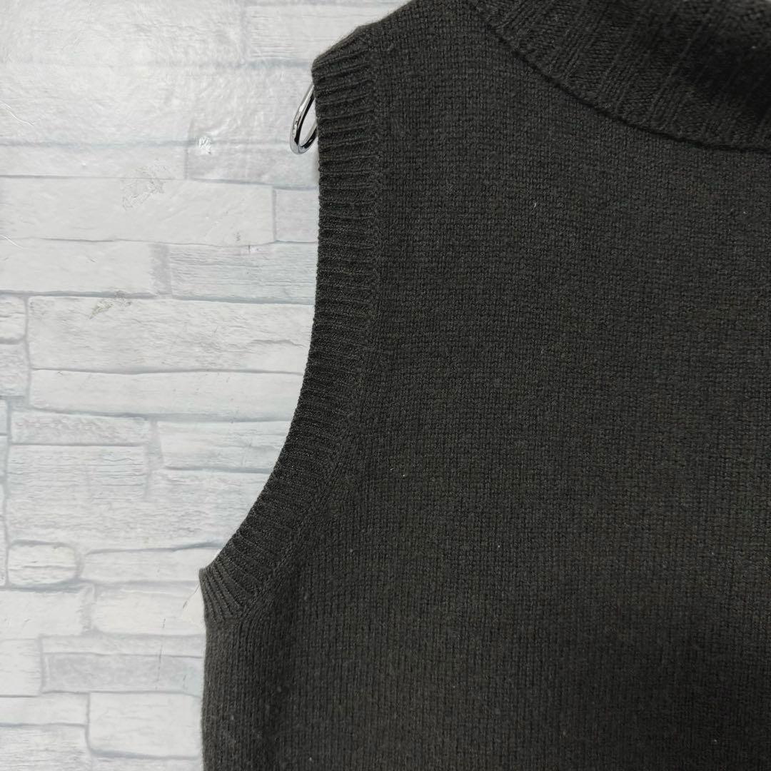 マーガレットハウエル タートルニットベスト タートルネック シルク・カシミヤ混