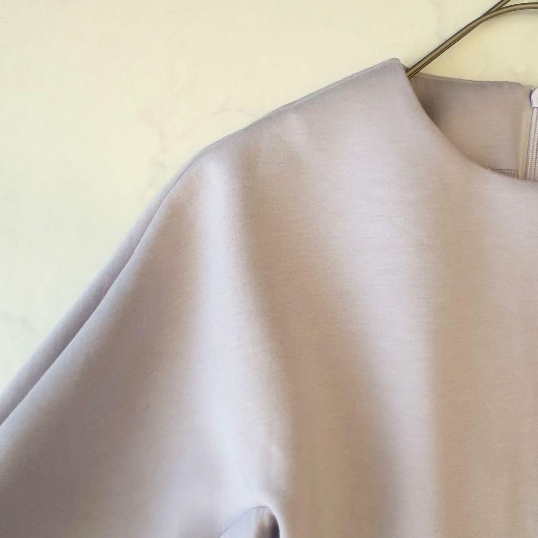 ツルバイマリコオイカワ フレア ペプラム ラベンダー Kirill 上品✨綺麗色