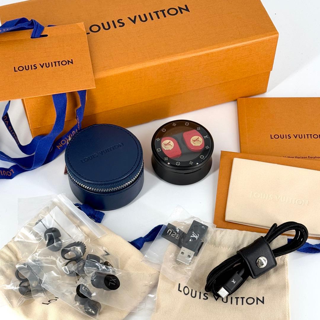 美品 ルイヴィトン ホライゾン ワイヤレス イヤホン QAB130 レッド 赤