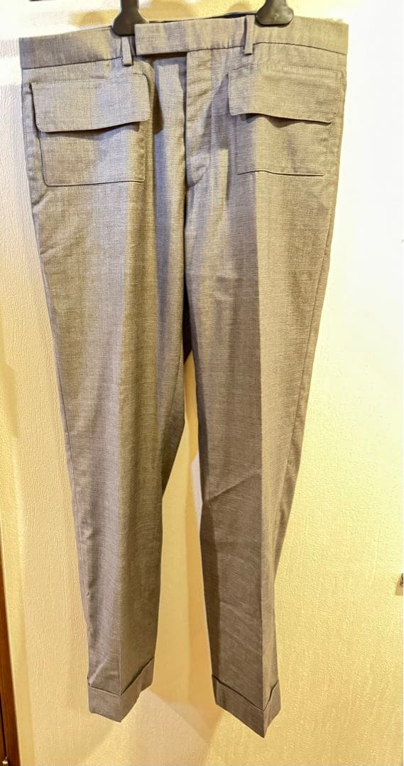 【アパラッチ】Dior スラックス グレー サイズ46 ウール100%