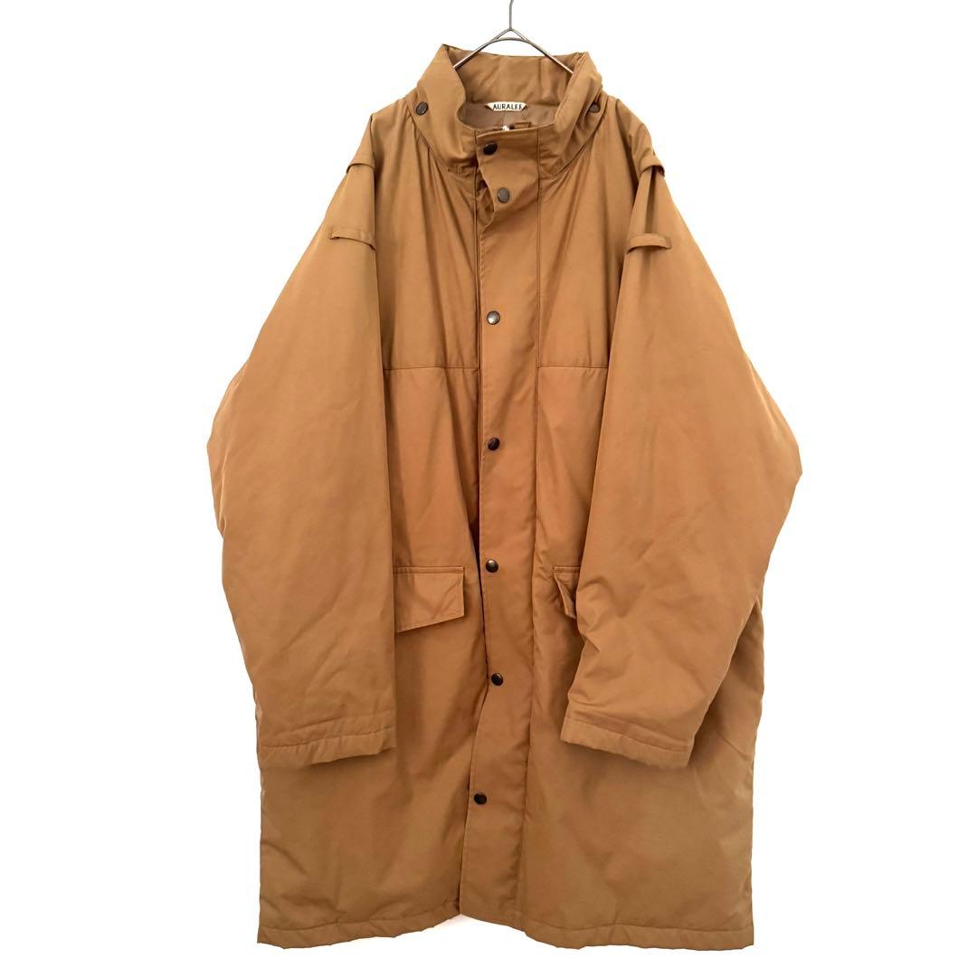 ジャケット・アウター AURALEE FINX NYLON OX BATTINGHOODED COAT