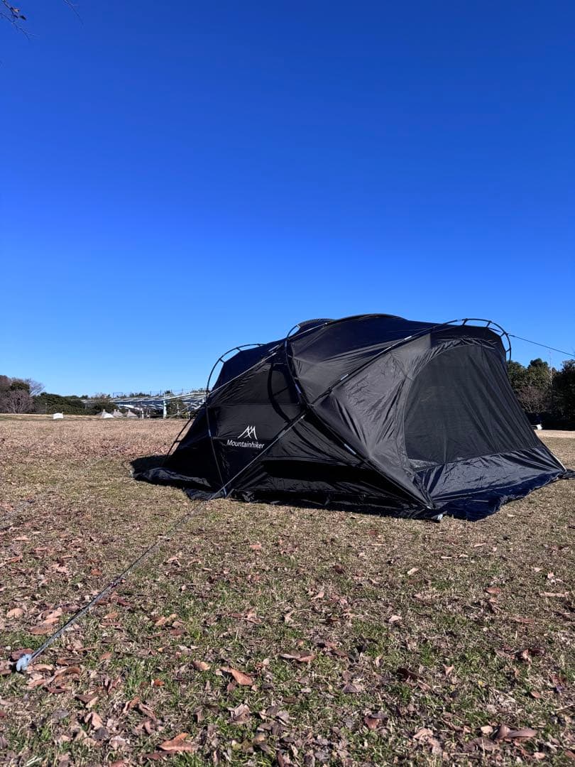 ！タイムセール！マウンテンハイカー シェルターテント 黒