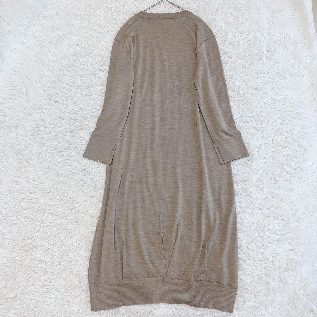 新品タグ付き プレインピープル ロングニットワンピース ウール 日本製 ゆったり