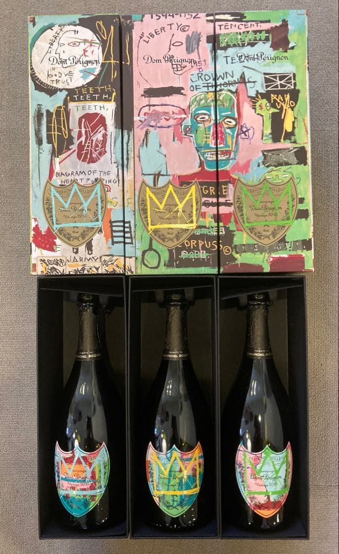 ドン ペリニヨン ヴィンテージ バスキア 限定ギフトBOX 空箱空瓶