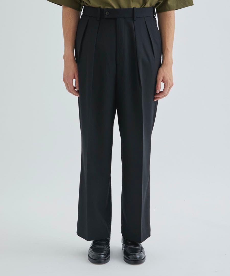 パンツ MARKAWARE DOUBLE PLEATED TROUSERS