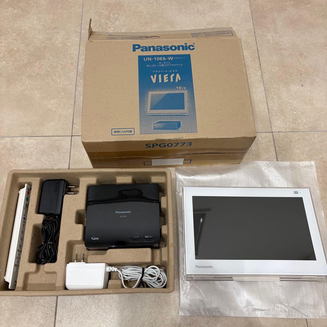 Panasonic UN-10E6-W 10インチポータブルテレビ VIERA