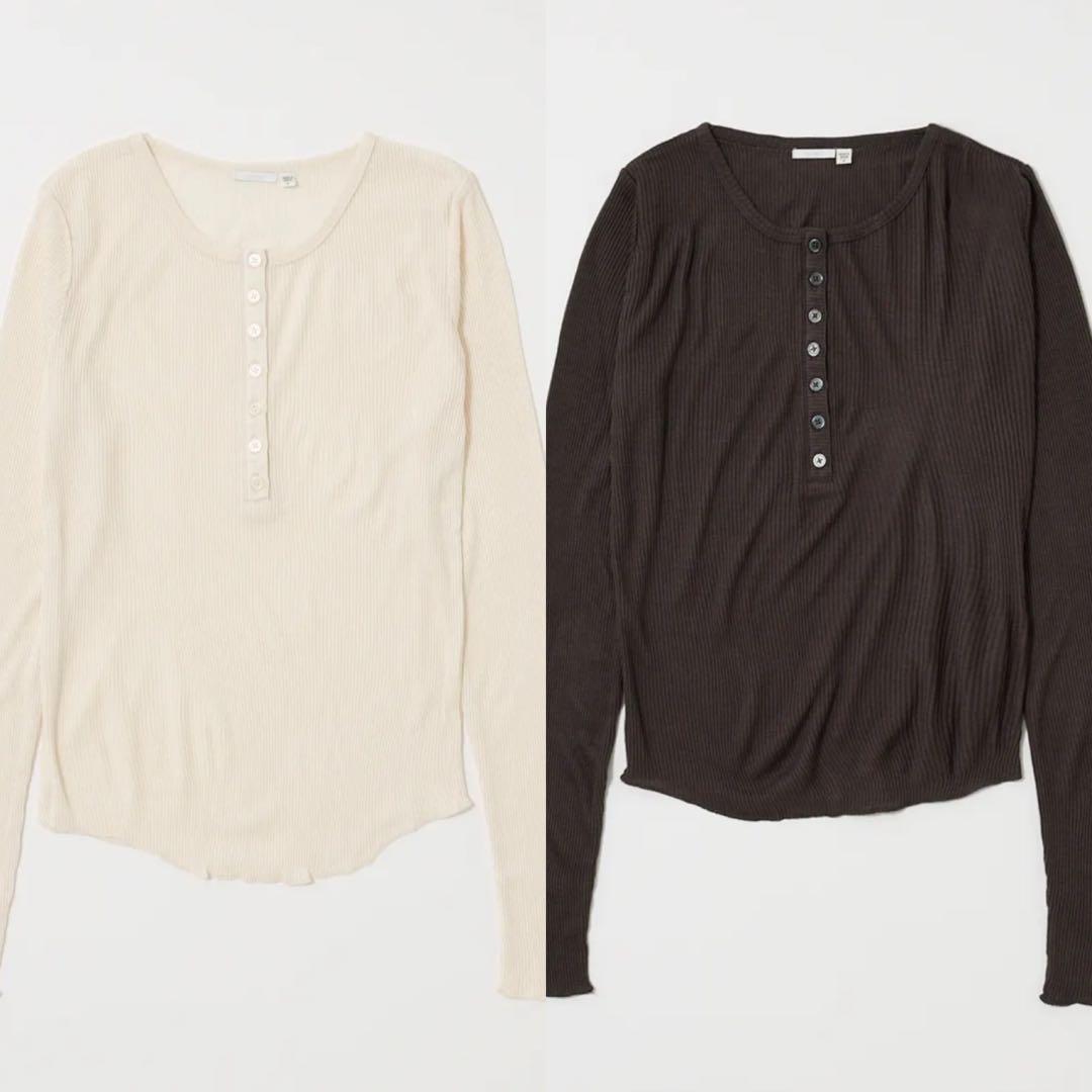 2点セット / MOUSSY 今季 新品HENRY NECK ロンT