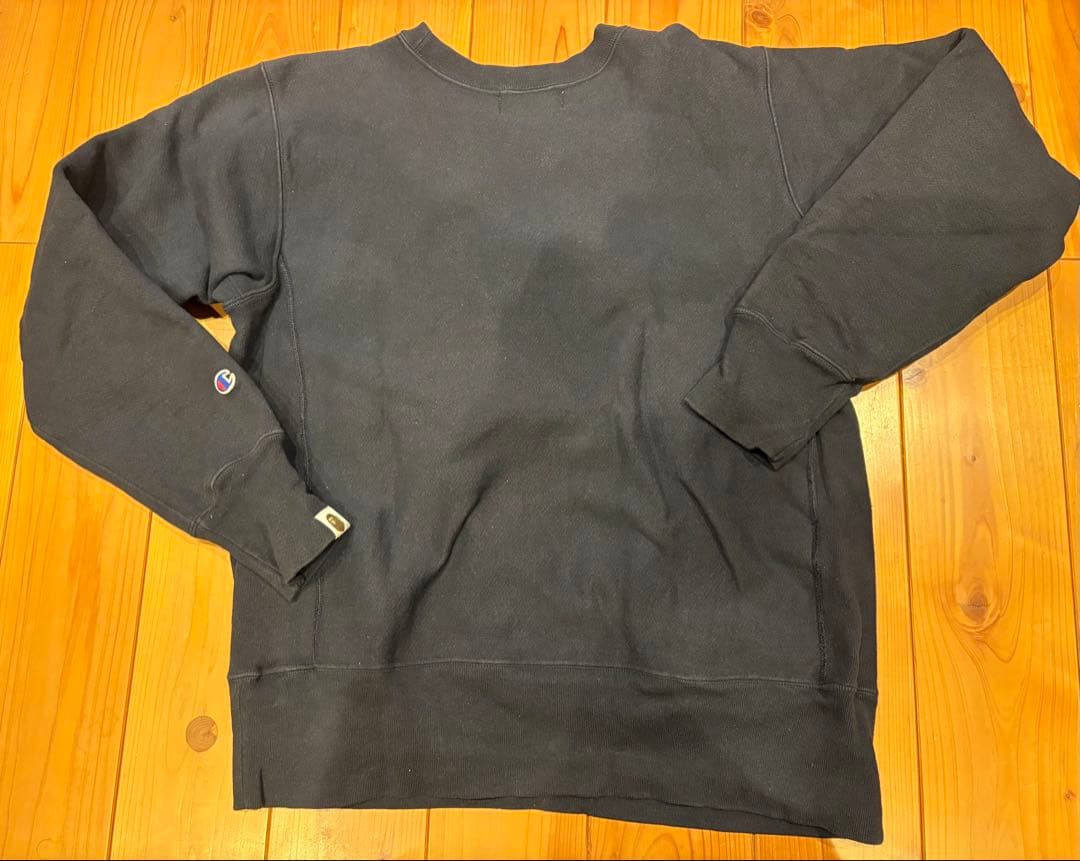 タ*ル様 A BATHING APE×チャンピオン スエット Lネイビー 中古u