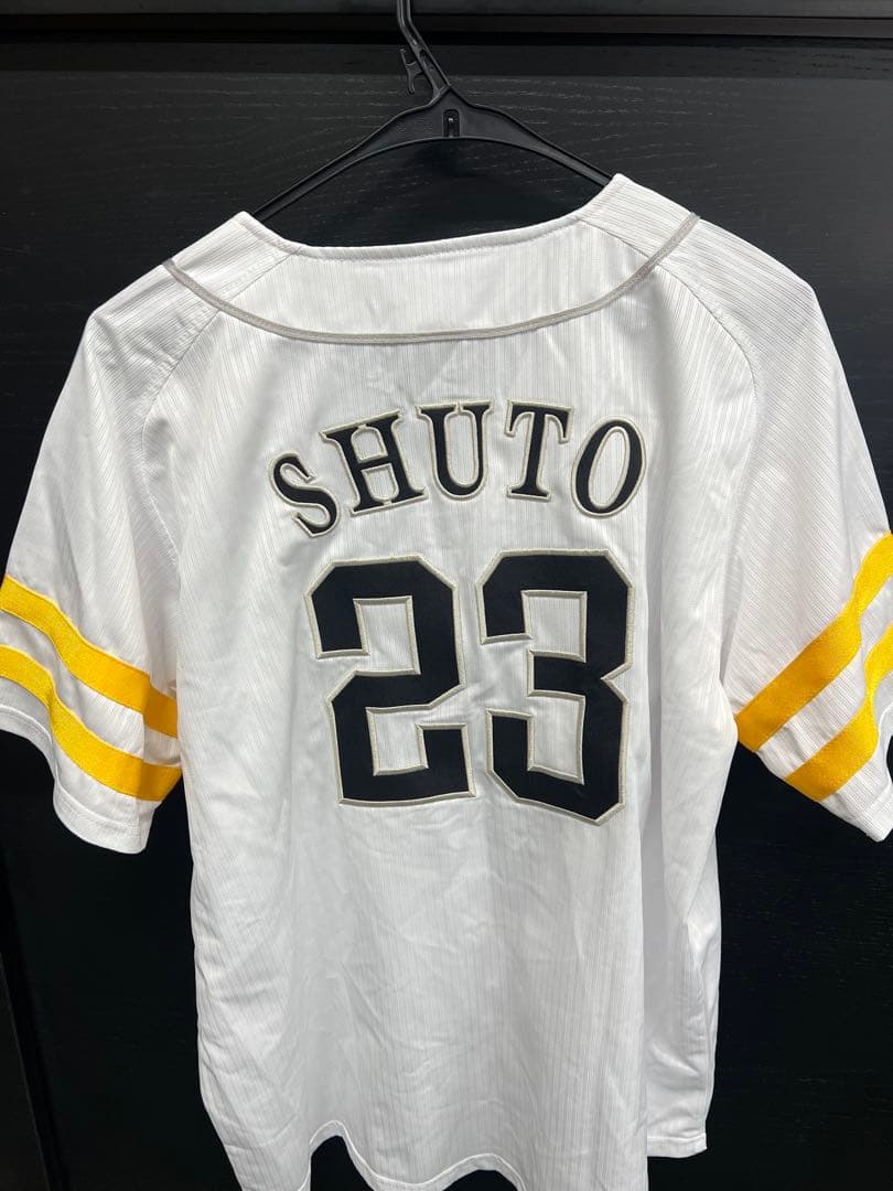 ソフトバンクホークス　周東選手　レプリカユニフォーム　Lサイズ