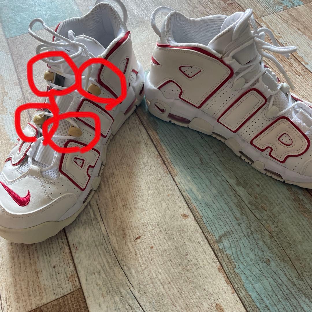 Nike Air More Uptempo ホワイト/レッド