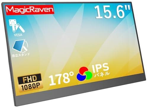 モバイルモニター 15.6インチ モバイルディスプレイ 1920*1080 1m