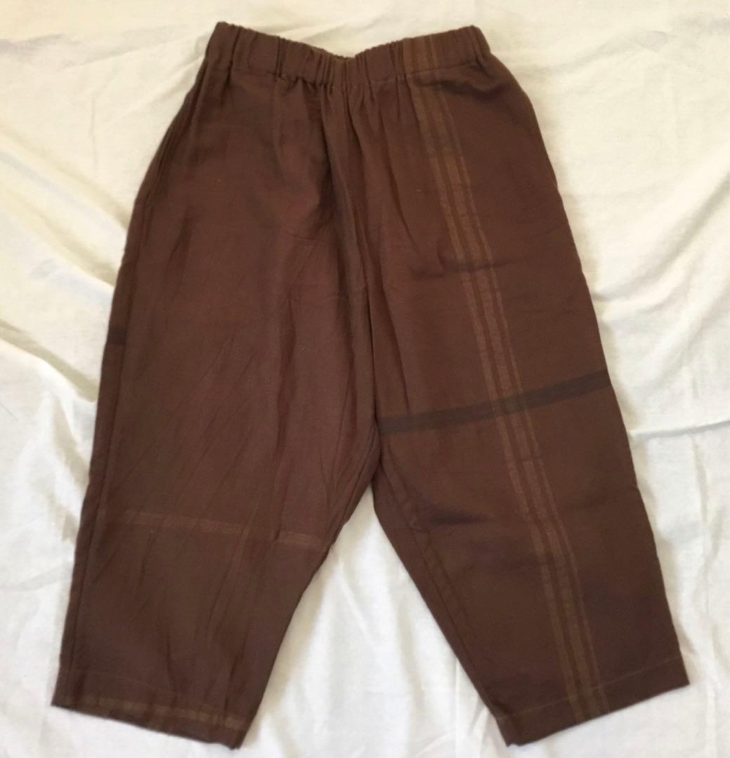 タグ付未使用◆玉木新雌tamaki niime ◆コットン ルズパンツ◆茶系