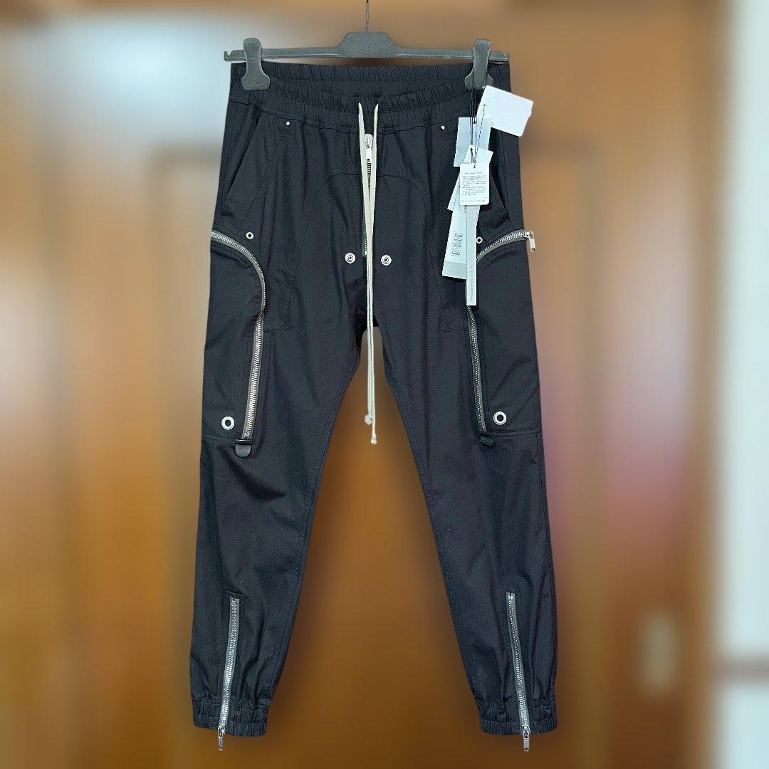 未使用級　Rick Owens 21SS バウハウスカーゴパンツ　50 黒