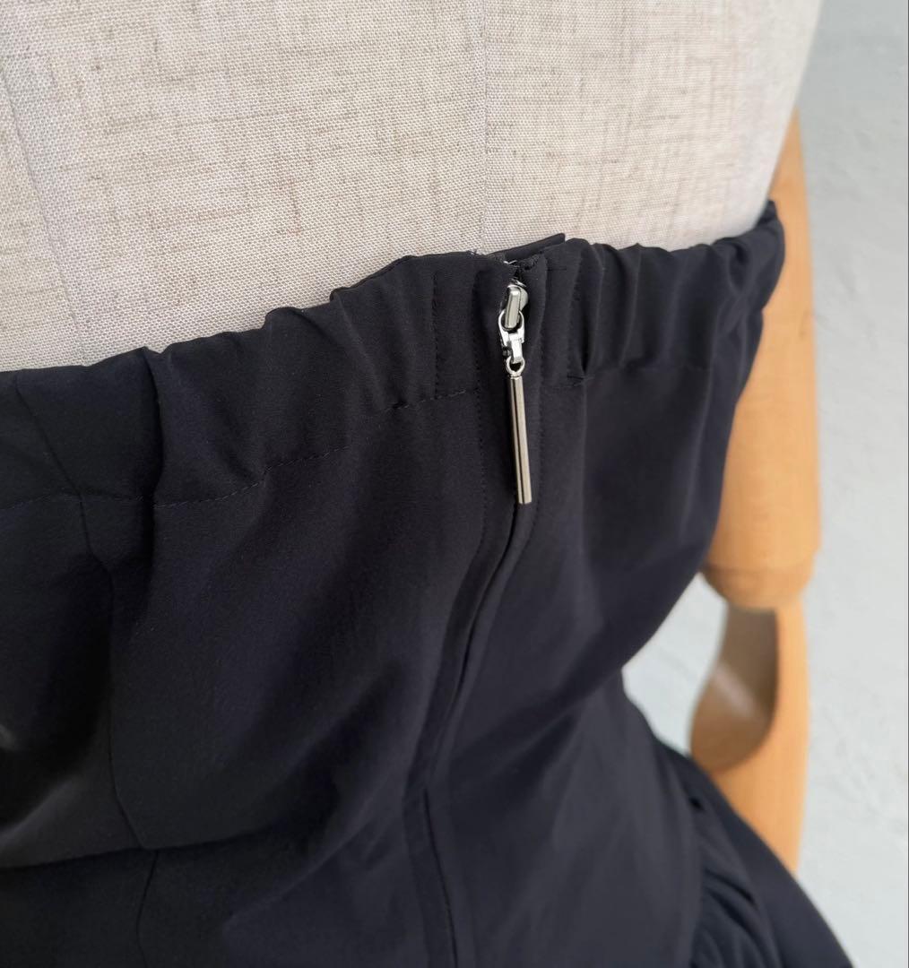 ストレッチ　ブラックワンピース