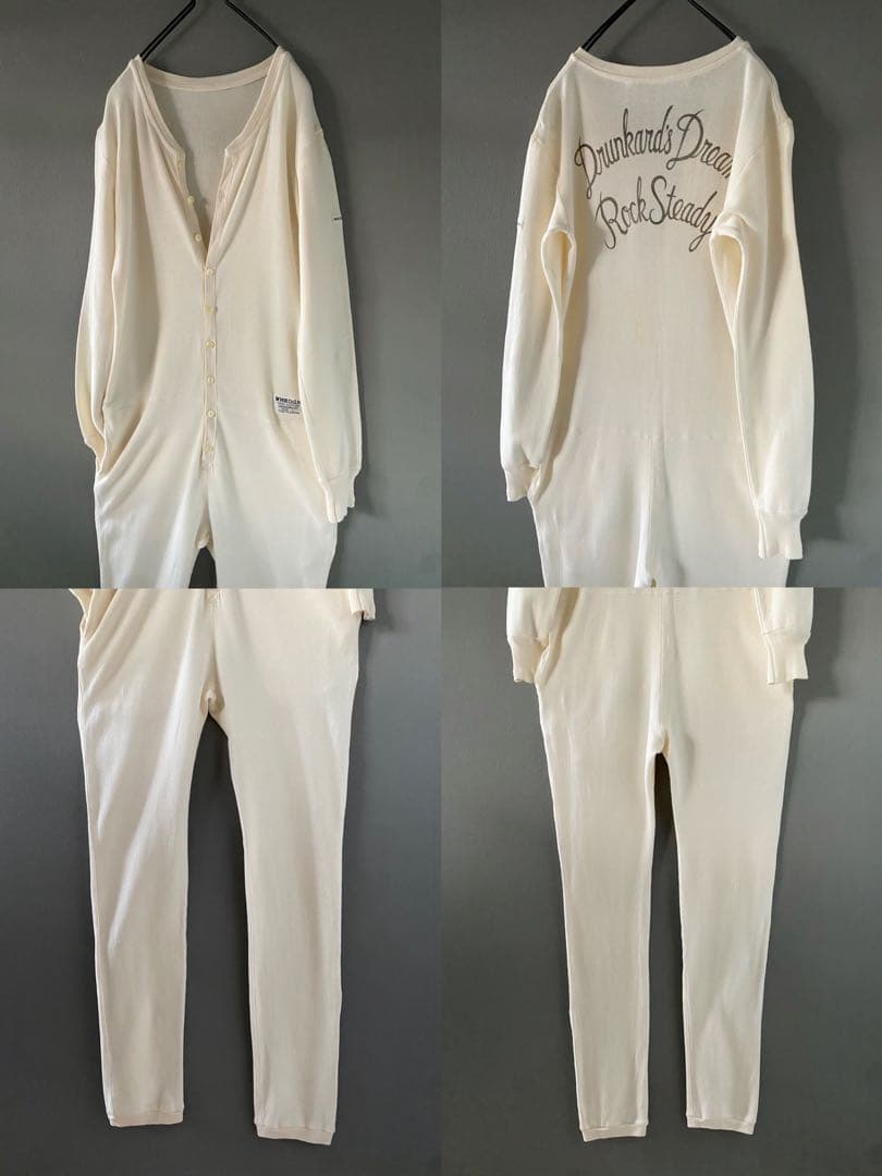 古着 WACKO MARIA ワコマリア 繋ぎ つなぎ 白 パジャマ 希少 美品