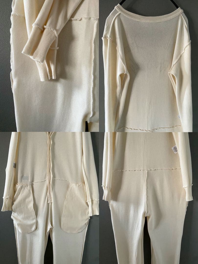 古着 WACKO MARIA ワコマリア 繋ぎ つなぎ 白 パジャマ 希少 美品