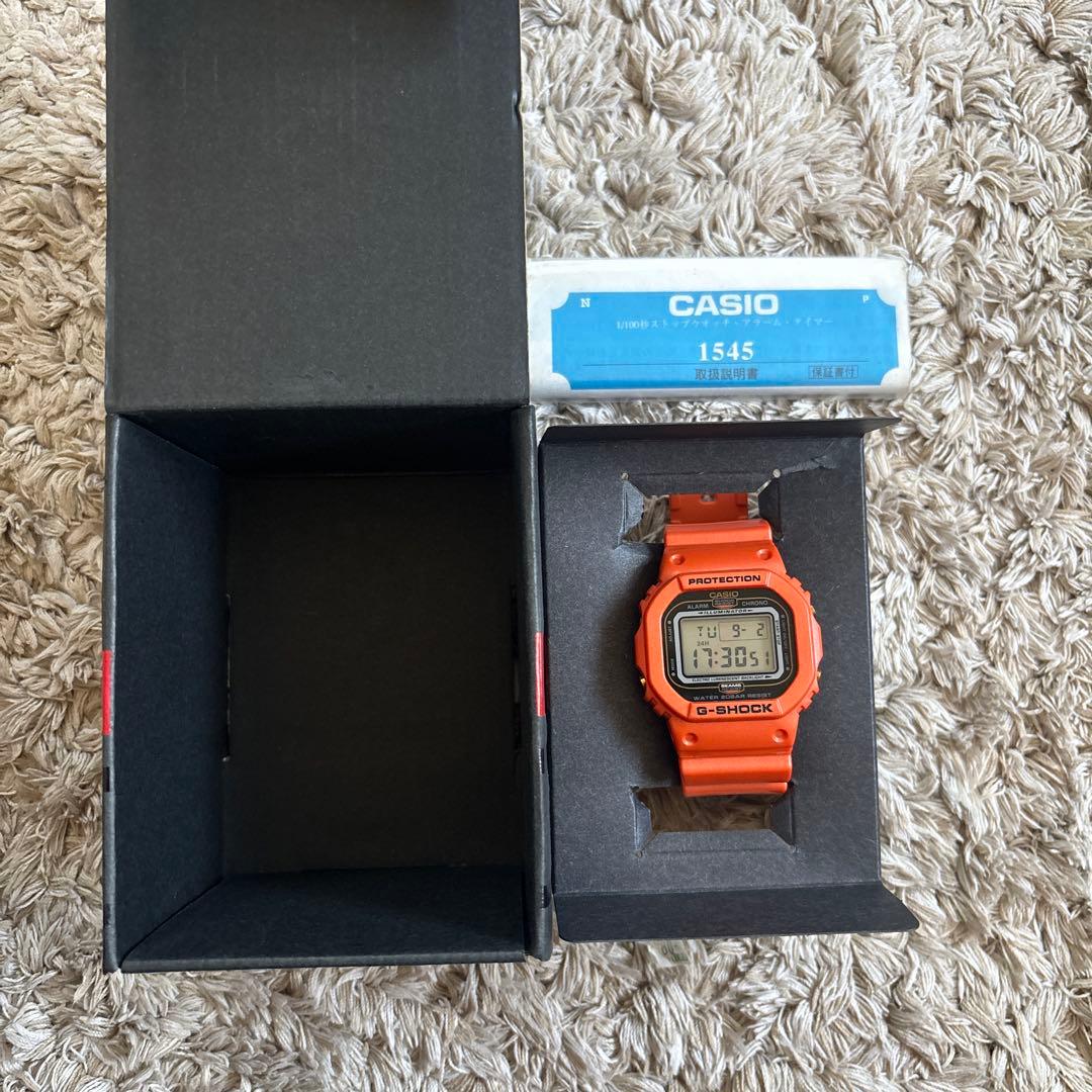 BEAMS ×G-SHOCK DW 5600BE コラボ　ビームス　オレンジ