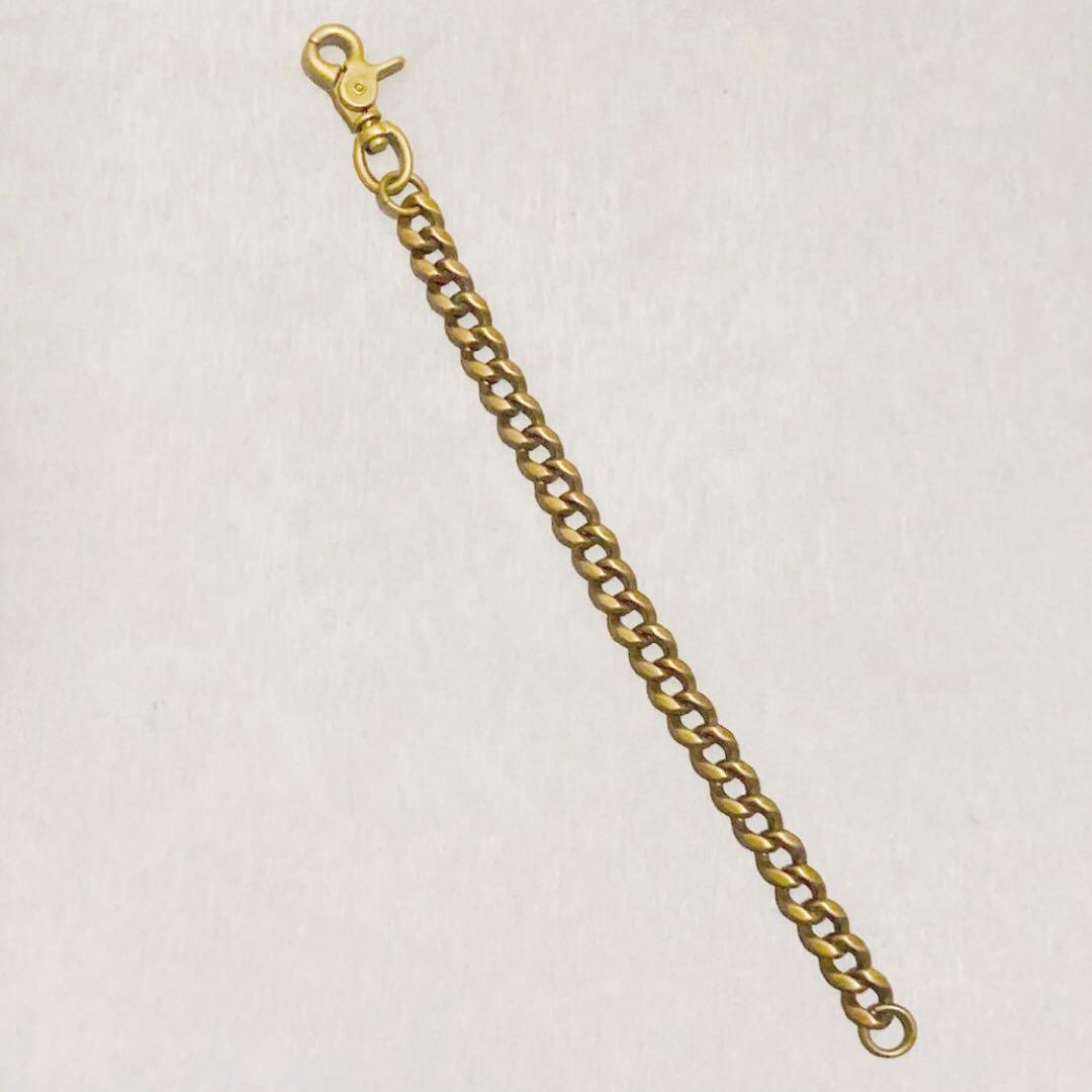 極太 ウォレット チェーン 喜平 ブラス 真鍮 バイカー chopper 希少