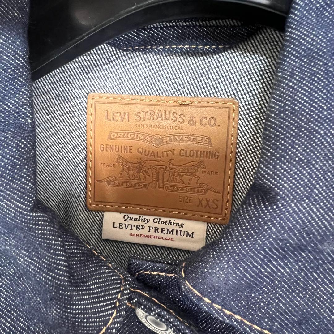 Levi’s リジットデニムジャケット インディゴ 美品 XXS オーバーサイズ