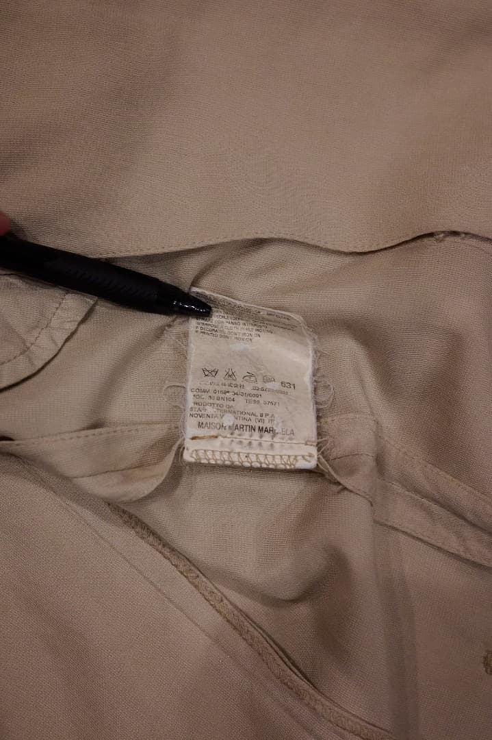 マルジェラ 09ss テーラードジャケット ここのえタグ 四つタグ欠損