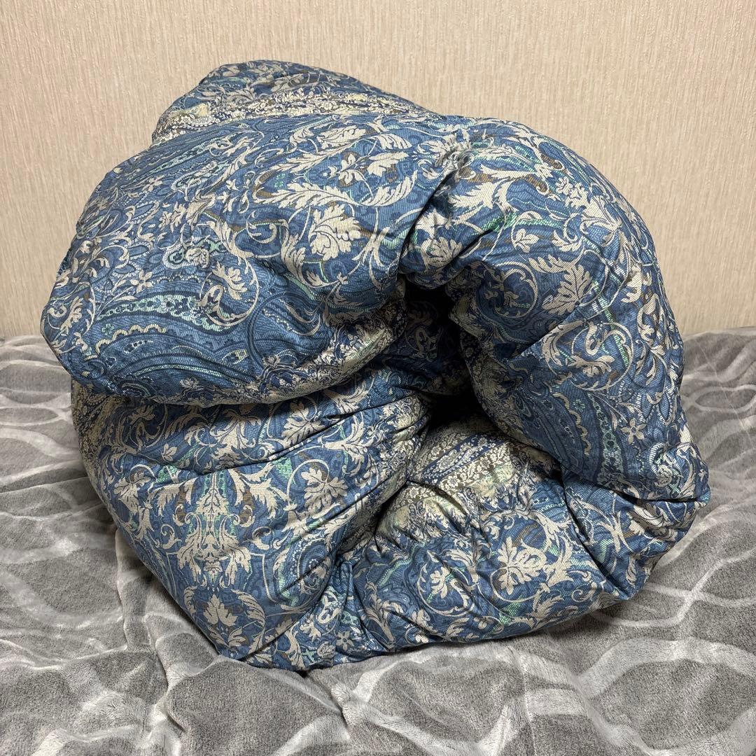 西川リビング クイーンワイド羽毛布団・新品未使用カバー付