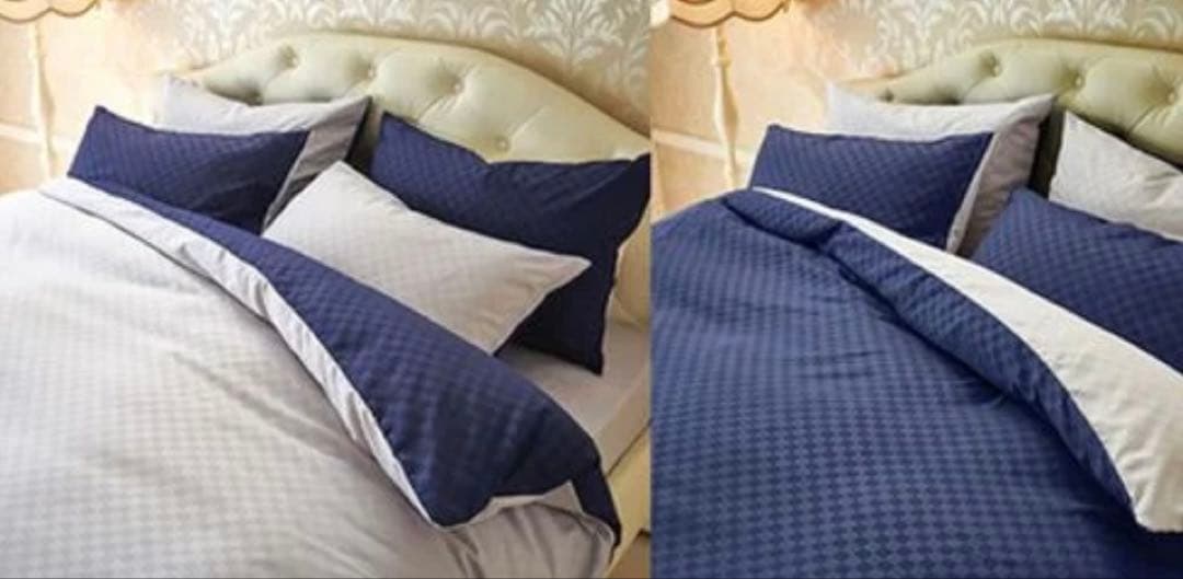 西川リビング クイーンワイド羽毛布団・新品未使用カバー付