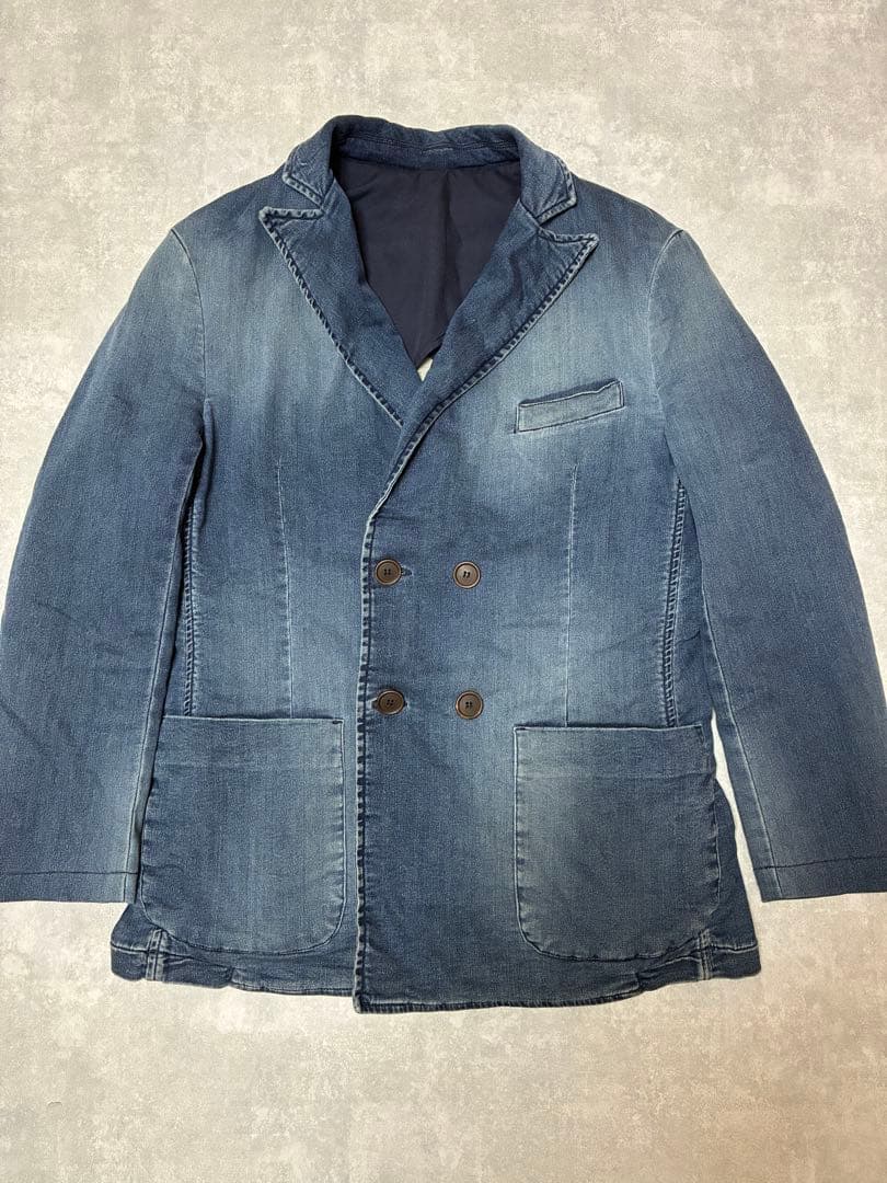 Care Label デニム テーラードジャケット ダブルブレスト