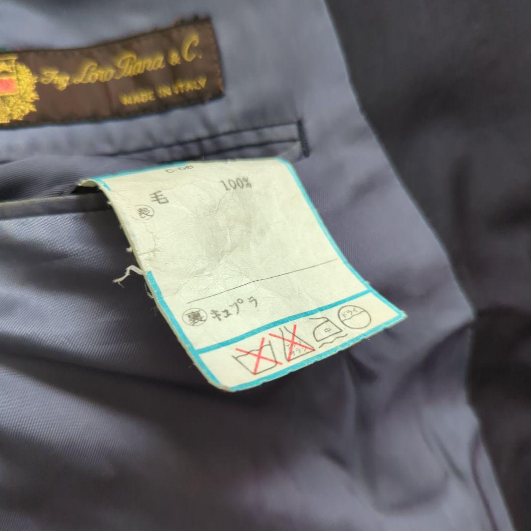 ロロピアーナ✨ポールスミス✨ネイビー ダブルブレスト ビジネススーツ M