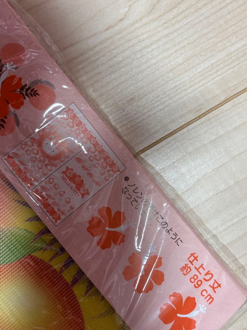 当時物 ハローキティ フルーツ柄 のれん