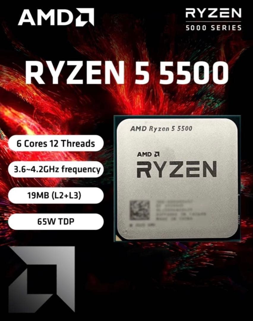 CPU AMD RYZEN 5 5500 CPU