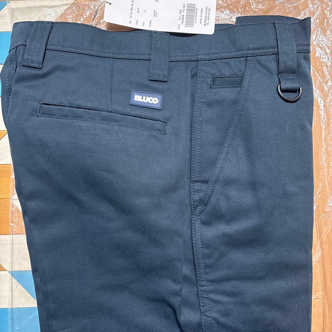 BLUCO ブルコ ワークパンツ 141-41-005 ネイビー　Sサイズ
